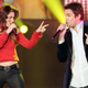 Shania Twain with a fan. via Sean Gallup/Getty Images
